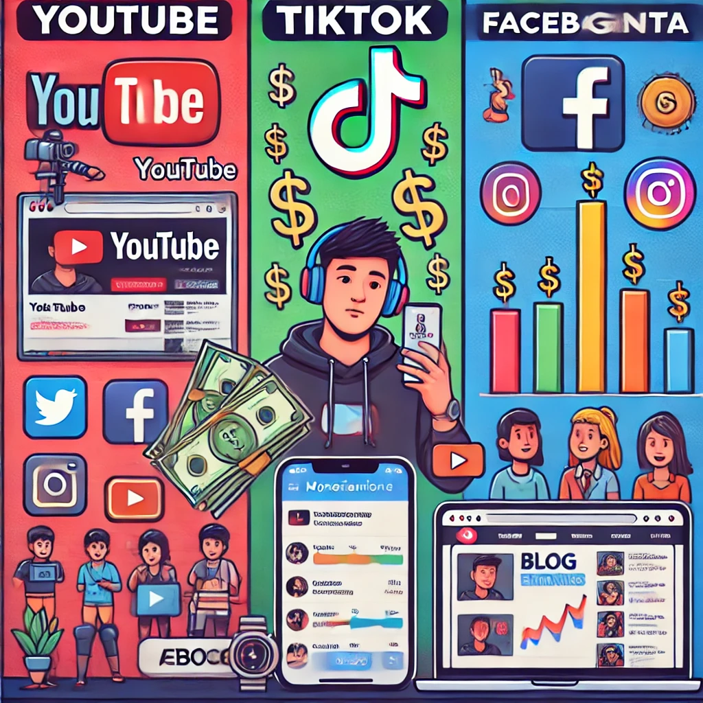 Nền Tảng Kiếm Tiền Tốt Nhất: YouTube, TikTok hay Nền Tảng Khác?